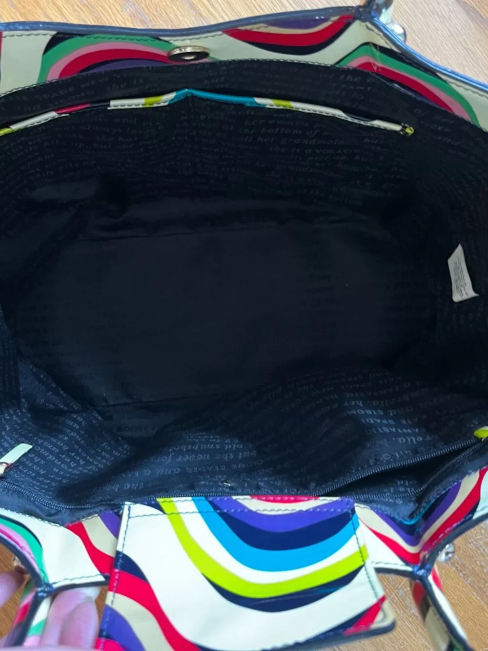Kate Spade Brighton Wave Patent Leather Tote / Shoulder Bag